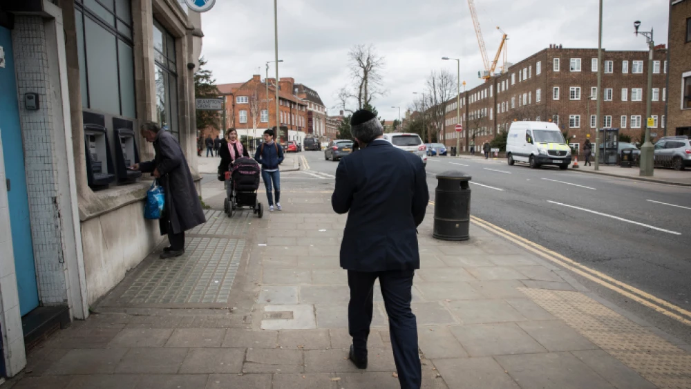 British Jews in London, March 17, 2017. Photo by Nati Shohat/Flash90.