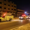 Civil-defense and firefighting vehicles donated to the Gaza Strip by Qatar enter the coastal territory from Israel through the Kerem Shalom crossing on Dec. 17, 2019. Photo by Abed Rahim Khatib/Flash90.