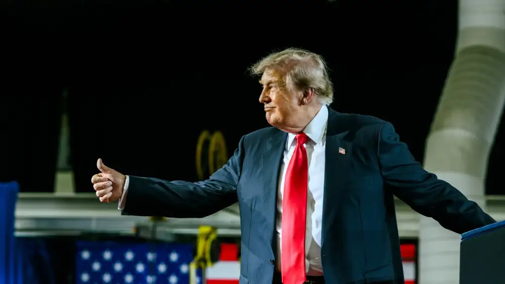 Trump thumbs up