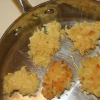 Plain old potato latkes. Chef Mollie Katzen suggests spicing them up with some new toppings. Credit: Wikimedia Commons.