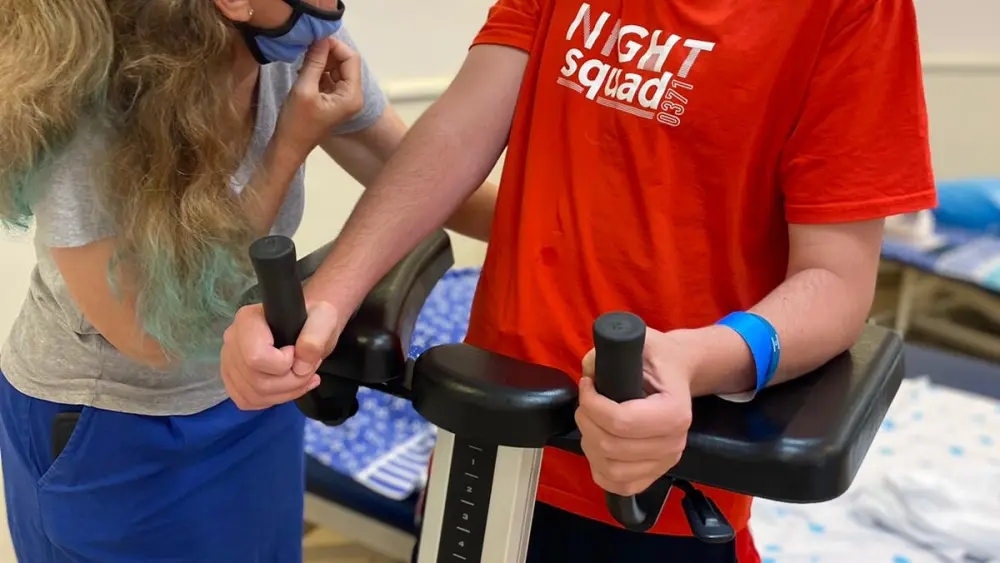Judi Felber with her son, Netanel. Credit: Sheba Medical Center.