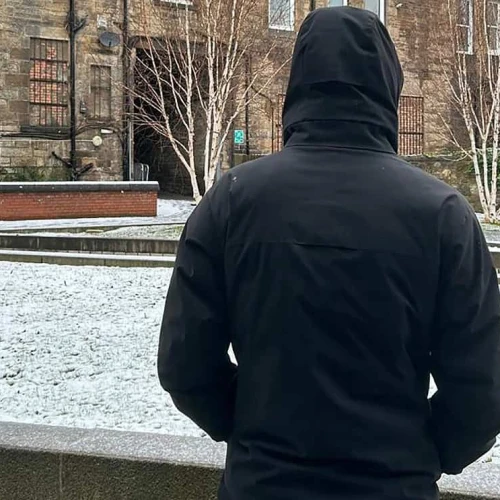 Ariel, a Dutch-Jewish former member of the Volt Party, is seen in the Netherlands in November 2024. Credit: Courtesy of Ariel.