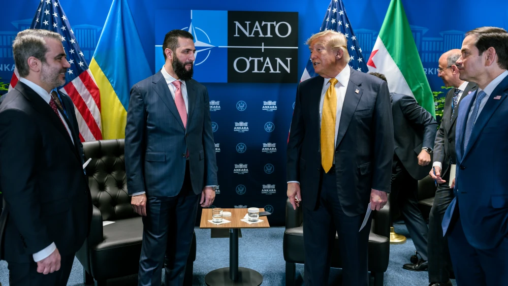 Trump al-Sharaa Syria NATO Turkey