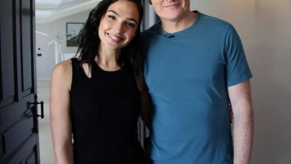 Conan O'Brien and Gal Gadot. Source: Social media.