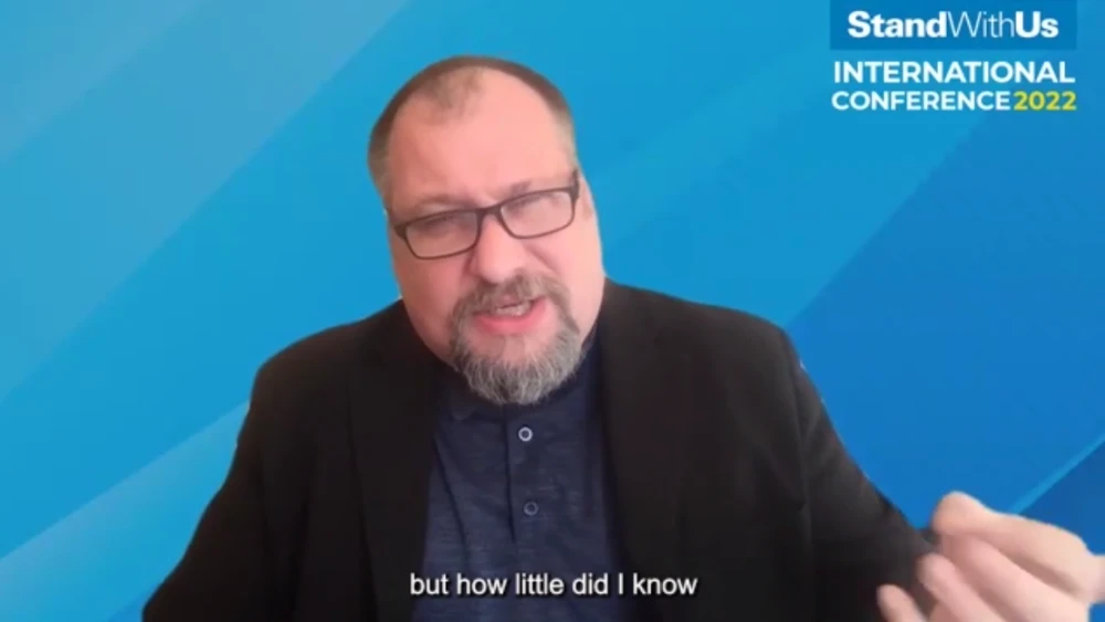 TM Garret, a neo-Nazi turned human-rights activist. Source: Screenshot.