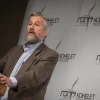 Prof. Moshe Koppel, chairman of the Kohelet Policy Forum, speaks at a conference at the Begin Heritage Center in Jerusalem, Oct. 24, 2017. Photo by Hadas Parush/Flash90.