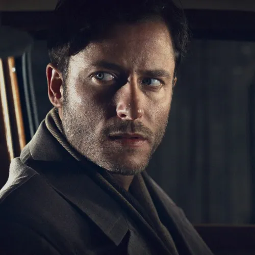 In “Plan A,” Michael (Michael Aloni) wants to make it clear to Max (August Diehl) that only one man is in the driver's seat. Credit: Courtesy of Menemsha Films.