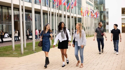 Students at Reichman University in Herzliya. Credit: Reichman University.