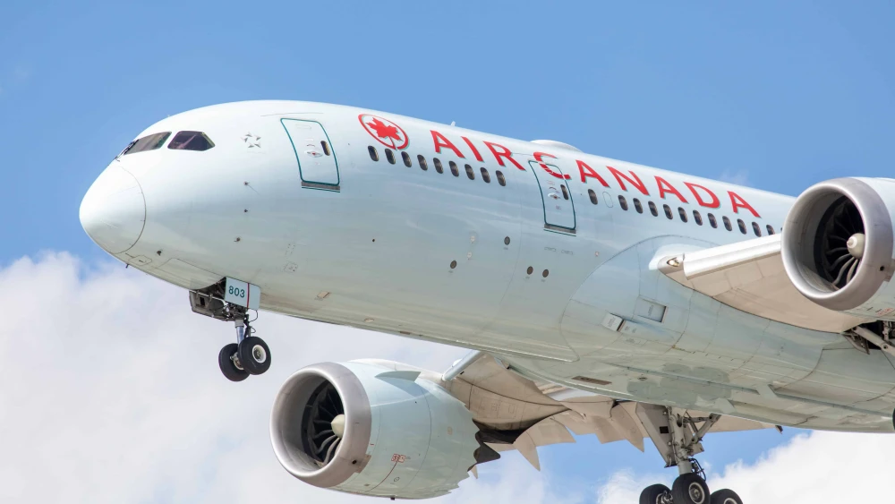An Air Canada plane. Credit: sockagphoto/Shutterstock.