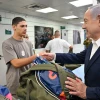Israeli Prime Minister Benjamin Netanyahu visits new IDF recruits at Tel Hashomer induction base, on Aug. 5, 2025. Photo by Kobi Gideon/GPO.