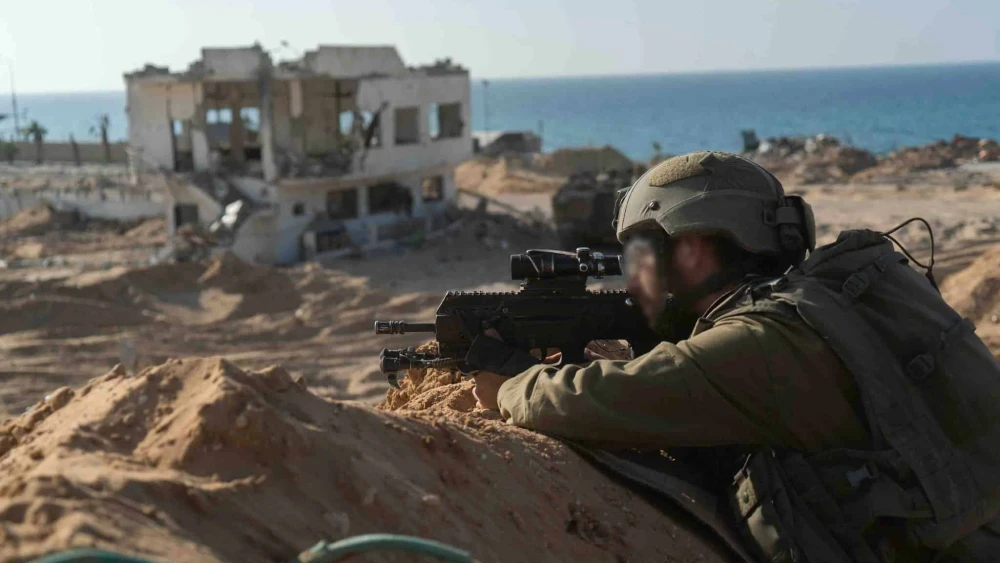 Israeli troops operating in the Hamas-ruled Gaza Strip, Nov. 15, 2023. Credit: IDF.