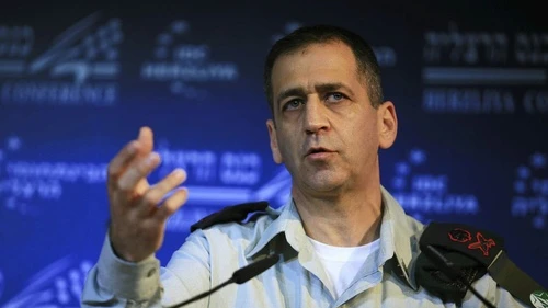 IDF Military Intelligence director Maj. Gen. Aviv Kochavi speaks at the Interdisciplinary Center in Herzliya, Israel, Feb. 2, 2012. Credit: Yehoshua Yosef/Flash90.