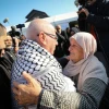 Family and friends greet Karim Younis, who was released from Israeli prison on Thursday, Jan. 5, 2023, after serving a 40-year prison sentence for murdering an IDF soldier in 1980. Photo by Jamal Awad/Flash90.