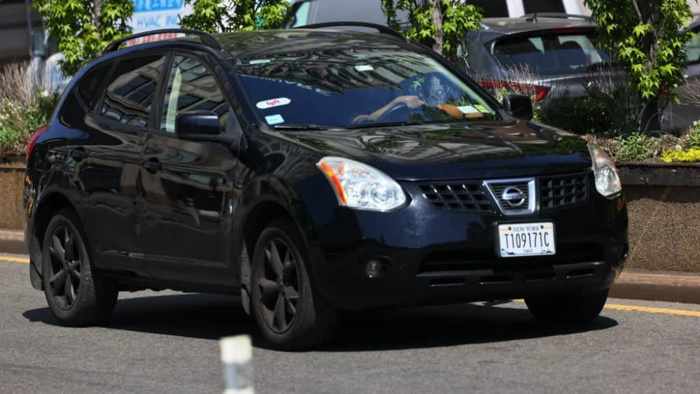A Lyft car drives on Park Avenue South in Manhattan, April 21, 2023. Photo by Michael M. Santiago/Getty Images.