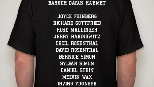 Pittsburgh strong: Proceeds from a T-shirt made by Sasha Hofman (Hillel) will go to the Tree of Life*Or L’Simcha Synagogue. Credit: Courtesy.