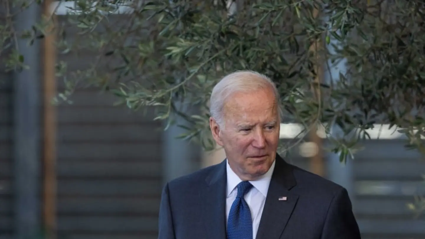 U.S. President Joe Biden at the Israeli President's Residence in Jerusalem, July 14, 2022. Photo by Yonatan Sindel/Flash90.