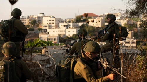 Israeli troops search for the terrorists responsible for the murder of 17-year-old Rina Shnerb, Aug. 23, 2019. Photo: IDF Spokesperson's Unit.