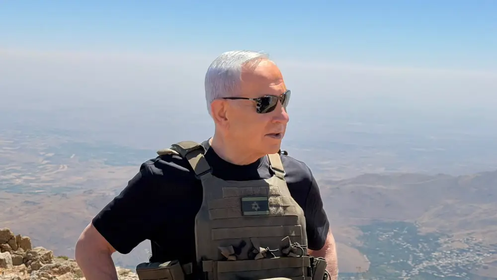 Israeli Prime Minister Benjamin Netanyahu visits Mount Hermon, Sept. 9, 2026. Credit: PMO.