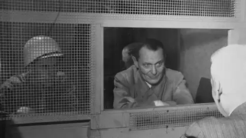 Hermann Goering as a prisoner. Credit: National Archives and Records Administration, College Park, Md.