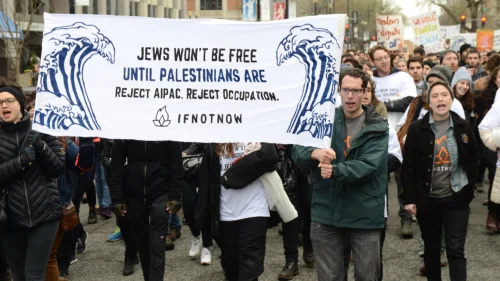 IfNotNow rally. Source: IfNotNow Facebook Page.