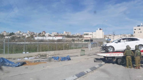 at the Beit Anoun junction close to Hebron in Judea
