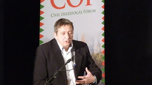 Zsolt Bayer, Founder of the Hungarian political party Fidesz, in 2016.