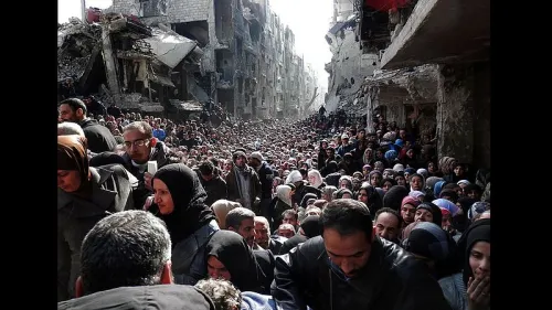 Yarmouk camp in Syria