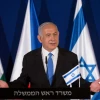 Israeli Prime Minister Benjamin Netanyahu speaks during a press conference with Hungarian Prime Minister Viktor Orban and Czech Prime Minister Andrej Babis in Jerusalem on March 11, 2021. Photo by Alex Kolomoisky/POOL