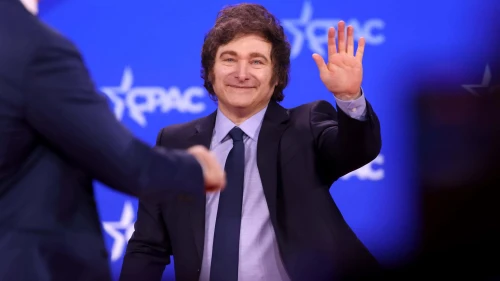 El presidente de Argentina, Javier Milei, habla en la Conferencia de Acción Política Conservadora (CPAC) de 2025 en el Gaylord National Resort & Convention Center en National Harbor, Maryland, el 20 de febrero de 2025. Crédito: Gage Skidmore vía Creative Commons.