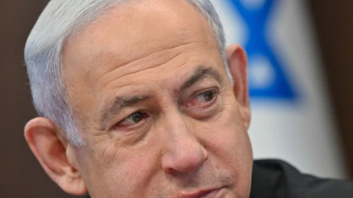 Israeli Prime Minister Benjamin Netanyahu at a cabinet meeting in Jerusalem, Feb. 23, 2023. Photo by Kobi Gideon/GPO.