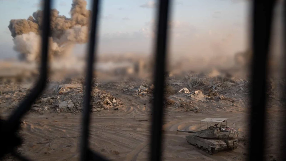 Israeli operations in the Sheikh Radwan neighborhood of Gaza City, minutes after four soldiers were killed in a terrorist attack on a tank on Sept. 8, 2025. Credit: IDF.