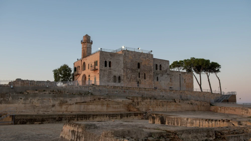 The Tomb of Samuel (known in Arabic as Nebi Samuel), to the northeast of Jerusalem, Nov. 1, 2019. Photo by Mila Aviv/Flash90.
