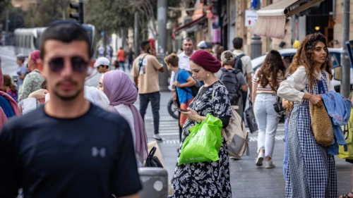 Jerusalem city center, Sept. 20, 2022. Photo by Olivier Fitoussi/Flash90.