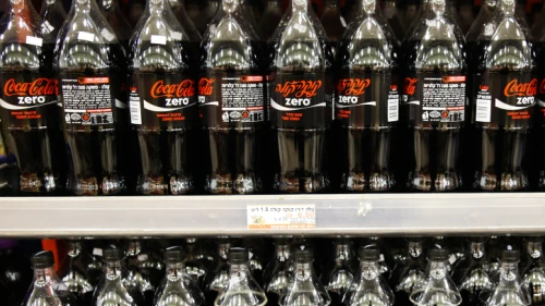 Illustration photo by Coca-Cola Zero beverages at the Rami Levi Supermarket in Israel. Dec. 3, 2014. Photo by Nati Shohat/Flash90.