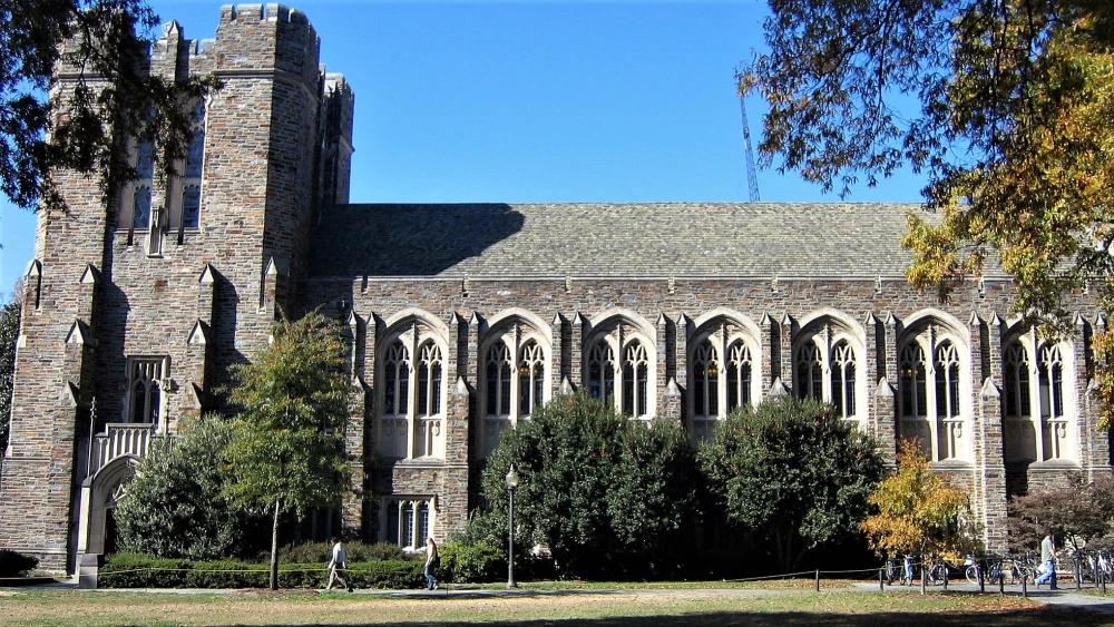 Perkins Library at Duke University in Durham, N.C. Credit: Wikimedia Commons.