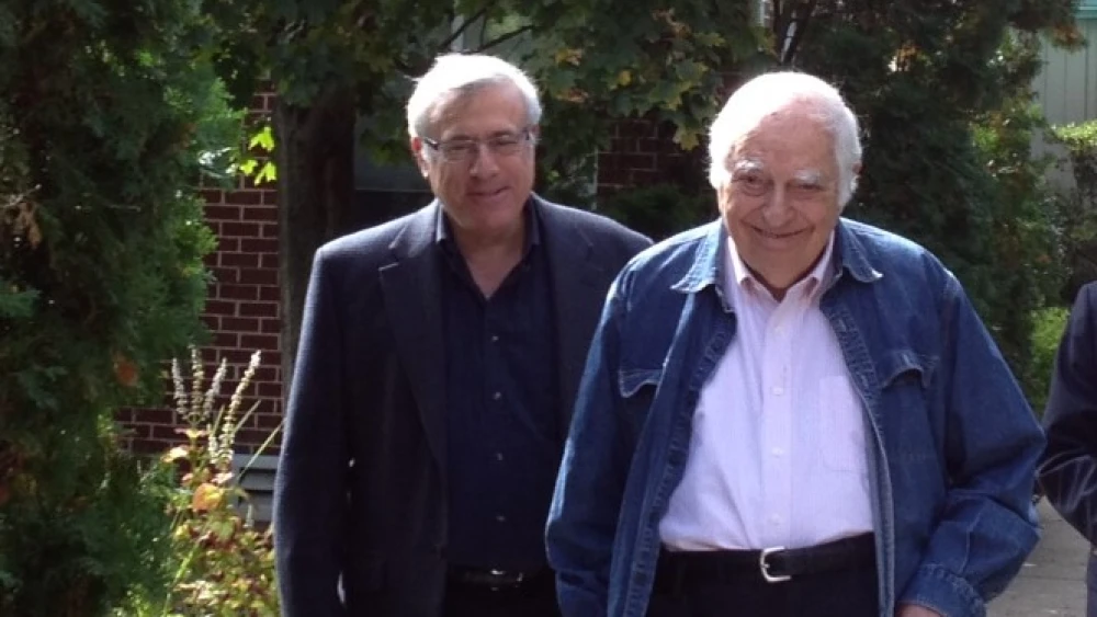 Professor Bernard Lewis with Dr. Harold Rhode. Photo courtesy of Harold Rhode.