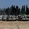 Israeli tanks on the border with the Gaza Strip, Sept. 1, 2025. Photo by Tsafrir Abayov/Flash90.