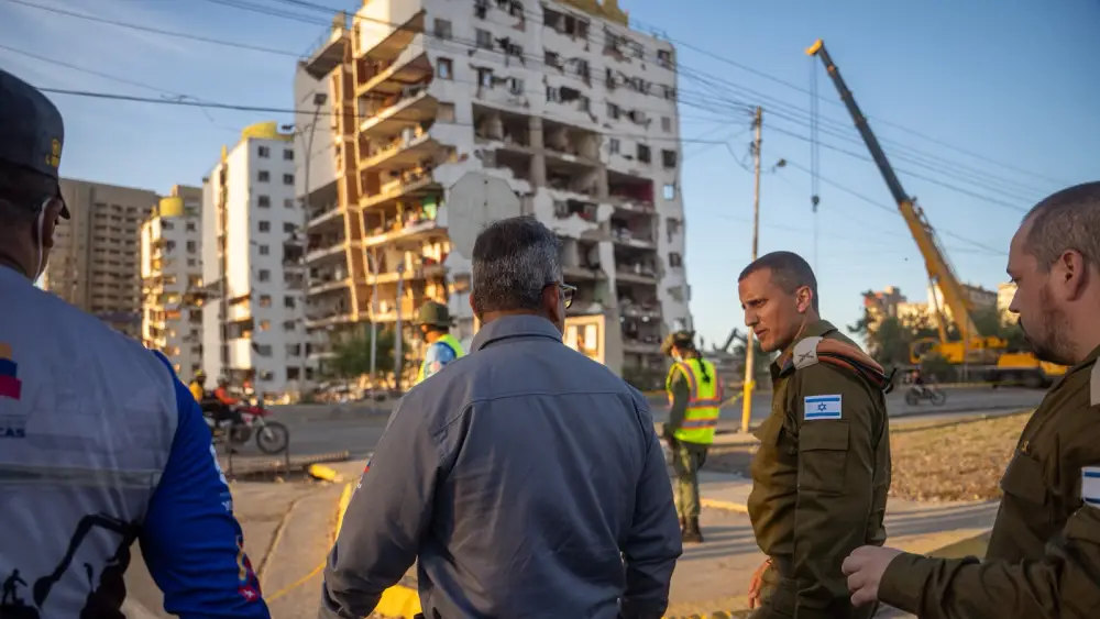 Israel Defense Forces soldiers take part in search-and-rescue and humanitarian relief operations following the earthquake in Venezuela, July 9, 2026. Credit: IDF Spokesperson's Unit.