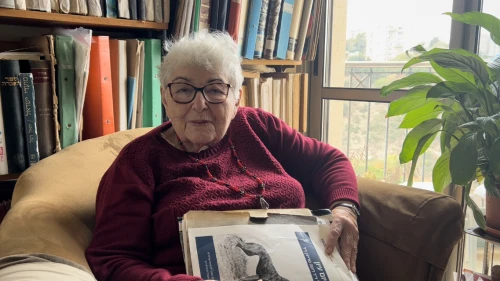 Esther Cohen at home in Haifa. Courtesy.