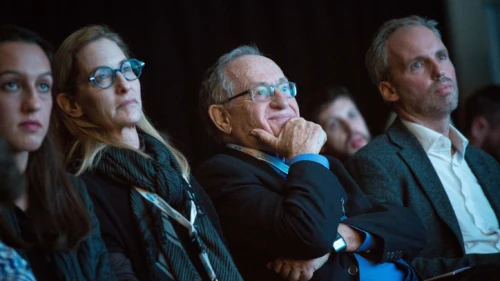Harvard law professor Alan Dershowitz at the annual "Globes Business Conference," in Tel Aviv on Dec. 11, 2016. Photo by Miriam Alster/Flash90.
