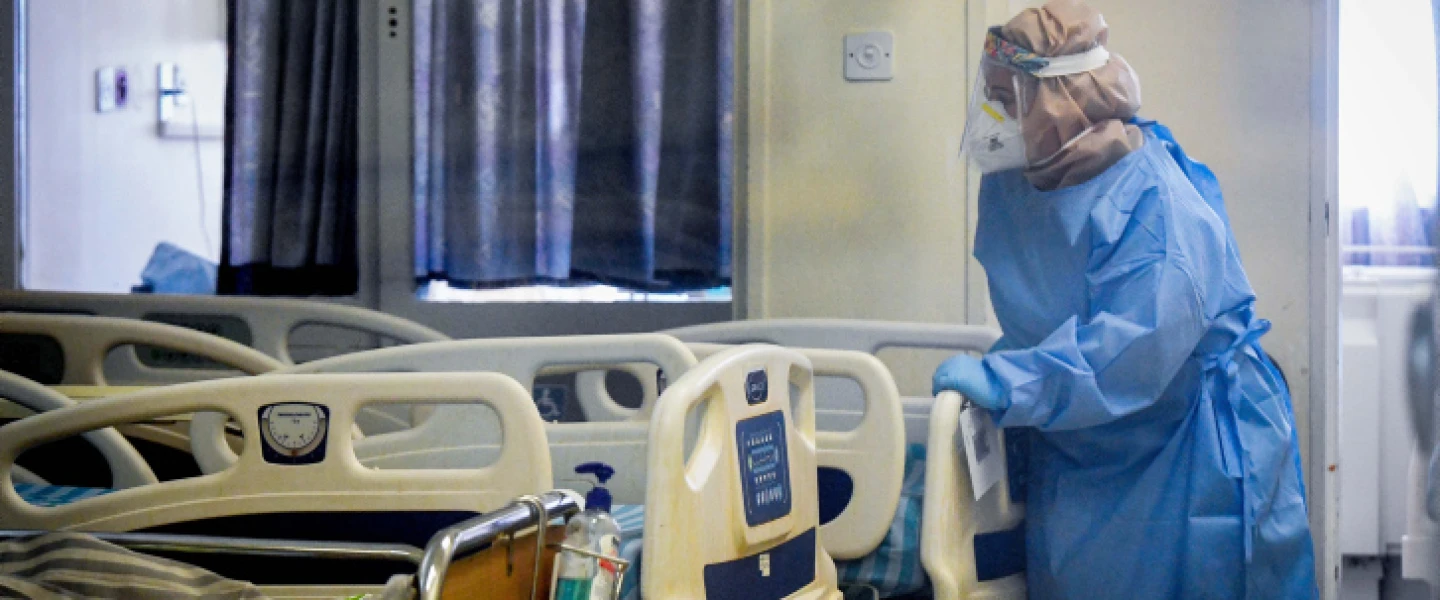 The coronavirus (COVID-19) ward of the Kaplan Medical Center in Rehovot on Sept. 22, 2020. Photo by Yossi Zeliger/Flash90.