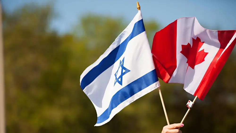 Flags of Canada, Israel