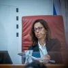 Supreme Court Justice Ruth Ronen arrives for a hearing at the court in Jerusalem on Aug. 23, 2022. Photo by Yonatan Sindel/Flash90.