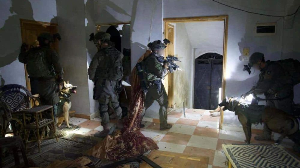 Israeli forces on patrol in the Gaza Strip, Feb. 4, 2024. Credit: IDF.